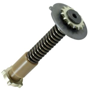 Caliper pinion shaft idler adjuster component for trailer disc brake calipers