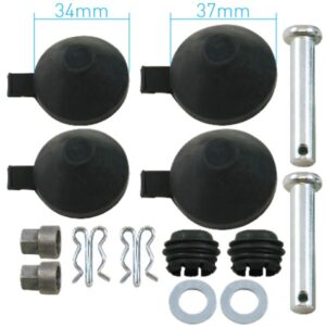 Caliper cap and pad retainer kit for trailer disc brakes
