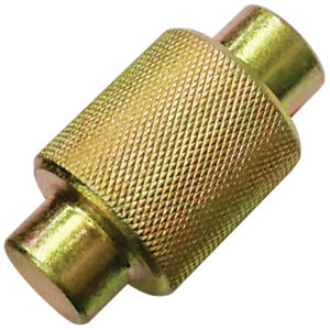 Brake shoe knurled roller standard for trailer drum brakes