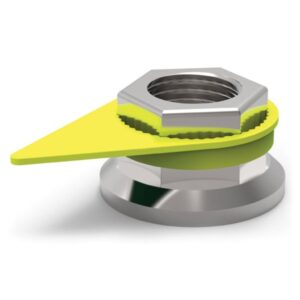 fixed wheel nut torque indicator fitted to a wheel nut