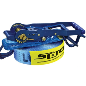 Reverse Action Load Binder Ratchet Strap 50mm x 9m with hook and keeper ends