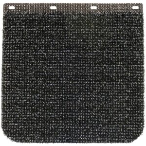 Anti Spray Suppressant Mudflap 24in x 24in Plain White fitted to trailer