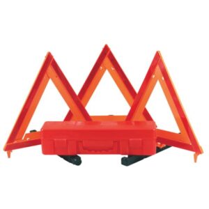 Emergency Warning Safety Triangle Kit Set Of 3 in carry case