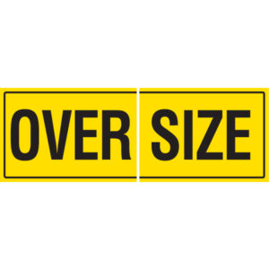 Oversize 2 Piece 600x450mm Class 2 Reflective Sign panels