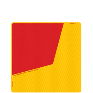 Do Not Overtake Turning Vehicle Aluminium Plate 300x300mm rear sign