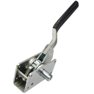 Curtain Tensioner 150 Series Right Hand Bent Handle on trailer