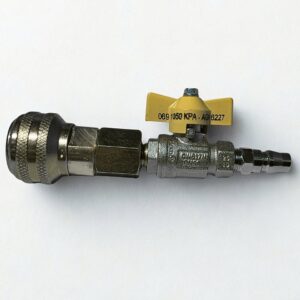 Trailer Air Coupling Shut-Off Valve 3-Part with valve handle