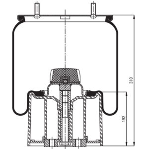 Air Spring Assembly BPW D30 Trailer