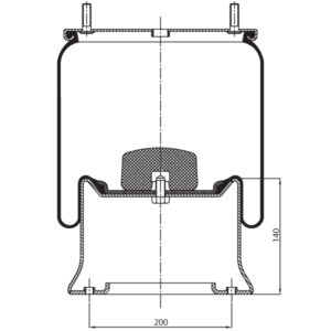 Air Spring Assembly for TMC Air 11T Suspension