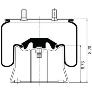 Air Spring Assembly Hendrickson Intrax A300 Trailer