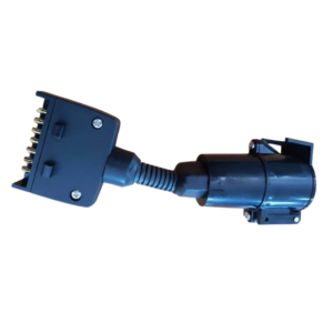 Trailer adaptor 7 pin flat socket to 7 pin round plug