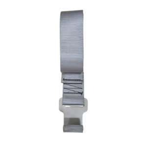 Hook and Strap Assembly 16mm Flat Hook sewn strap end