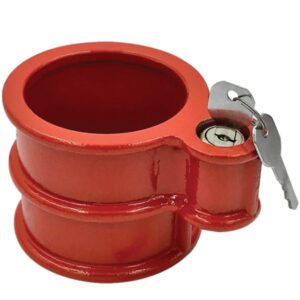Theft Proof King Pin Lock 50mm fitted to trailer king pin
