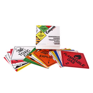 Dangerous Goods Cab Pak Placard Kit 248mm in carry pouch
