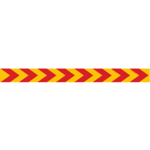 Zebra Rear 1200 x 100mm Class 1 Reflective Sticker rear marker