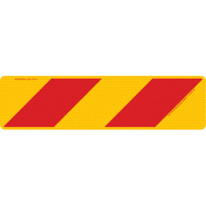 Zebra Left Hand Rear Reflective Sticker 600x150mm rear marker decal for trailer left side