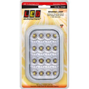 Clear lens reverse lamp 12-24V with 16 LEDs