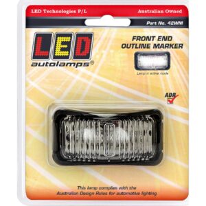 White Front Marker Lamp 12-24V