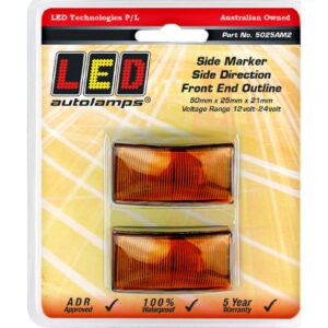 amber LED side marker and direction lamp