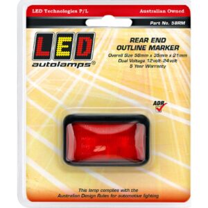 rear end outline marker lamp 12-24V red LED unit