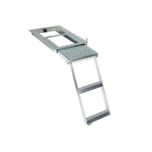 UES Pullout Ladder With Platform 2 Step 890mm zinc plated access ladder