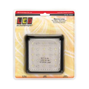 Reversing lamp 12-24V square LED trailer light