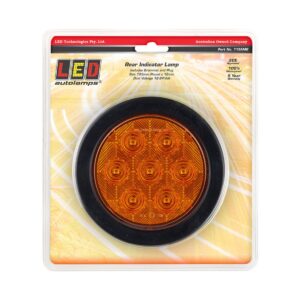 LED rear indicator lamp round recessed grommet mount