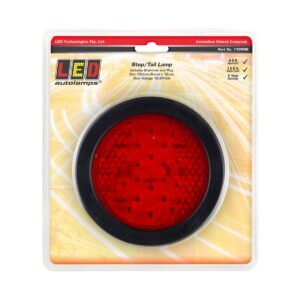 LED stop tail lamp round recessed grommet mount
