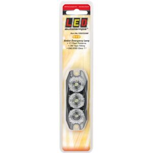 Amber emergency strobe lamp 12/24V low profile warning light