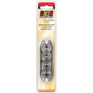 Amber emergency strobe lamp 12-24V low profile LED warning light
