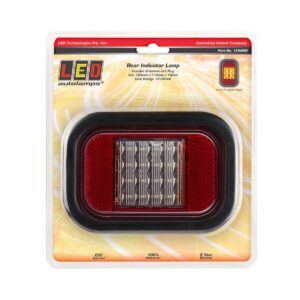 rear indicator lamp with reflector recessed trailer light