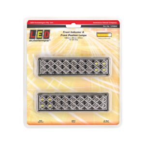 12V LED front indicator position lamp with clear lens