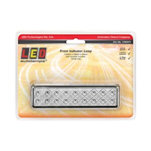 12V front indicator lamp with amber lens