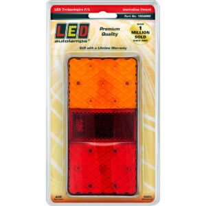 Trailer combination lamp with reflector for rear lighting
