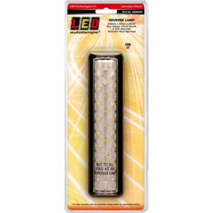 12/24V reverse light 200x50mm with black bracket