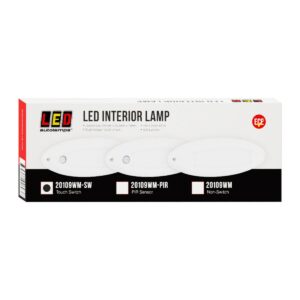 Oval interior exterior lamp with touch switch for 10-30V lighting