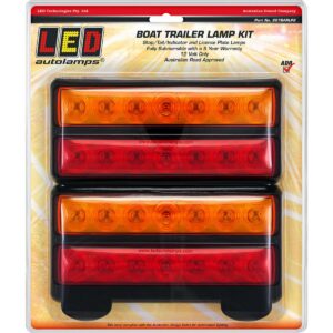 Boat trailer lamp kit with licence lamp 12V
