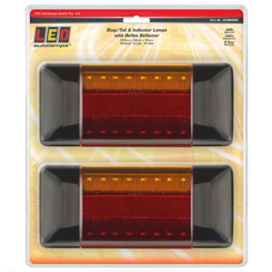 LED rear combination lamp with stop tail indicator and reflex reflector functions