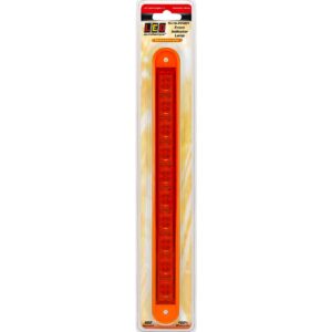 24V LED indicator strip lamp with amber recessed lens
