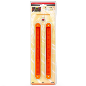 Sequential indicator strip lamp amber lens twin pack