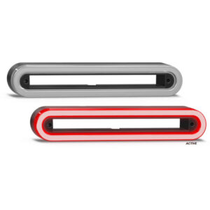 235 series tail lamp housing with grey lens