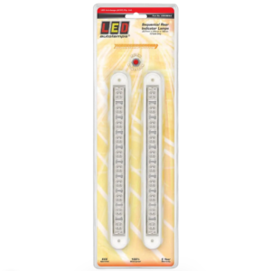 LED Autolamps sequential indicator strip lamp clear lens twin pack