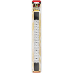 12V rear indicator strip lamp with clear lens and black end caps