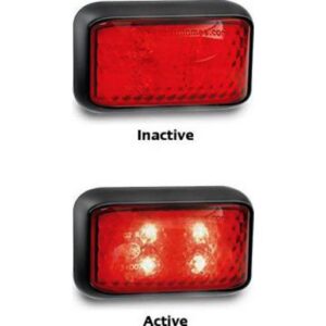 LED rear end outline marker red trailer lamp