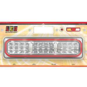 LED rear combination lamp twin pack with diffused tail lens and reverse section