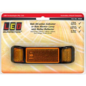 12/24V LED side direction indicator with reflector