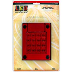 LED stop tail lamp 148x122mm red rear trailer light