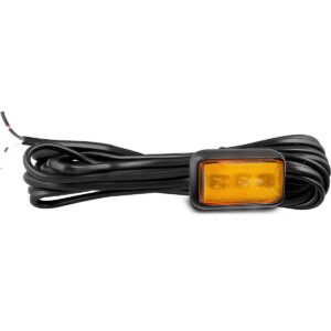 Side direction LED indicator lamp with amber lens