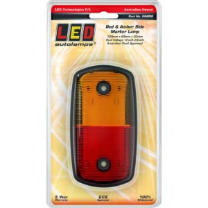 Amber red side marker lamp 12-24V LED trailer marker light