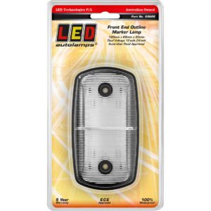 White front end outline marker lamp 12-24V LED trailer marker light